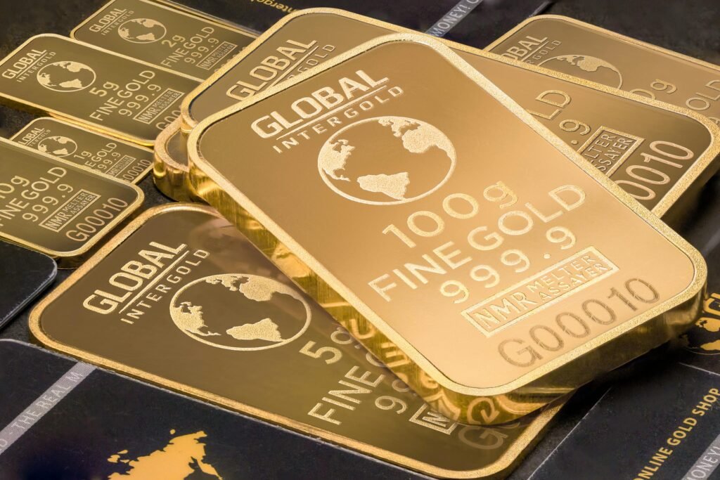 pexels-photo-366551-366551 A detailed shot of gold bars labeled 'Global Intergold' as a symbol of wealth and investment.